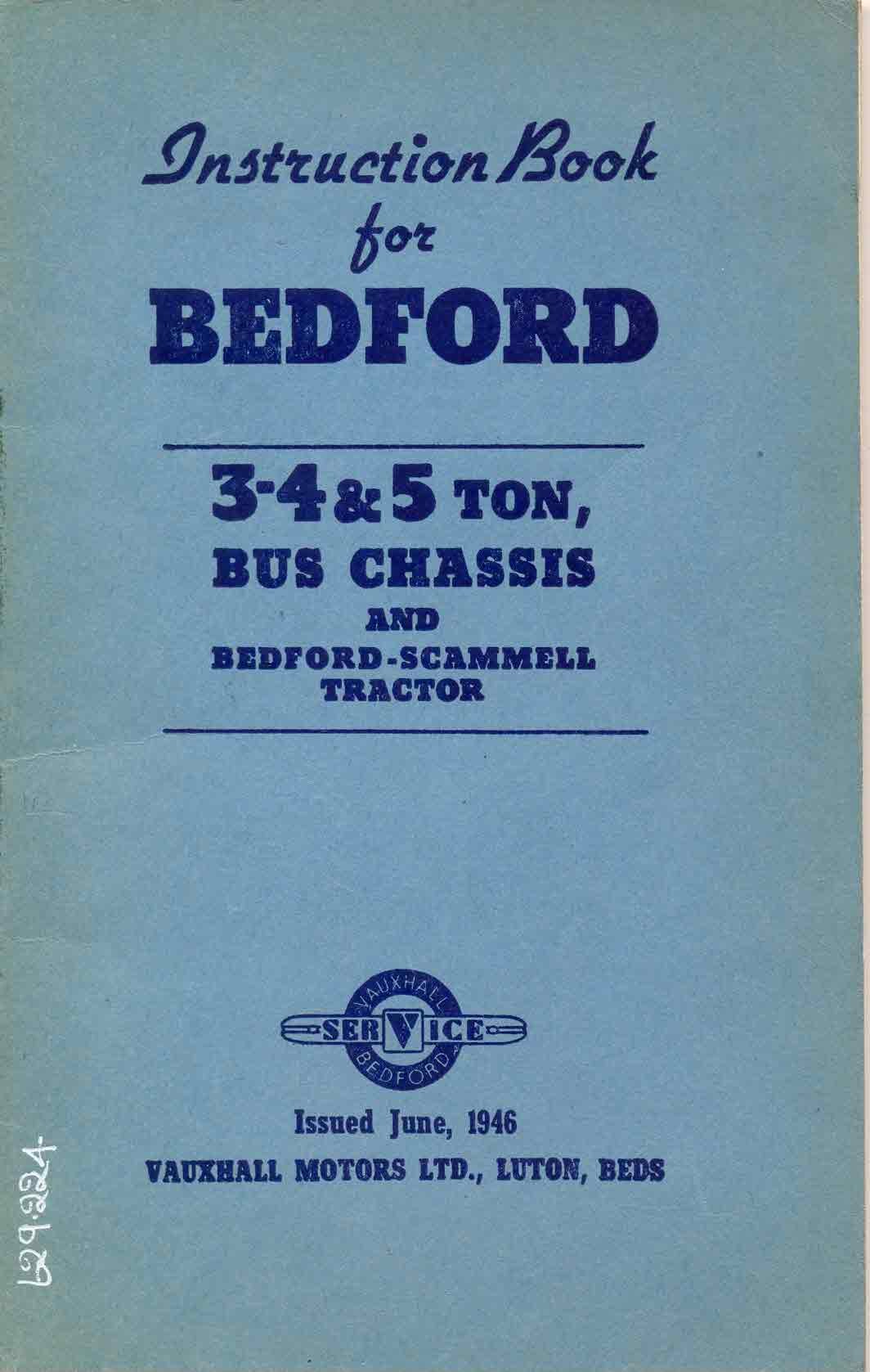 Title details for Instruction Book for Bedford 3-4 and 5 Ton Bus Chassis by Vauxhall Motors Ltd - Available